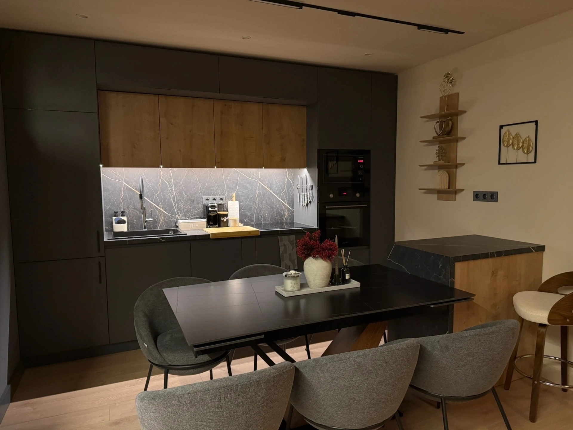 Apartment One, kitchen and dining